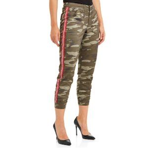Sofia Jeans Stretch Utility Jogger Side Stripe Women's (Camo) - 18